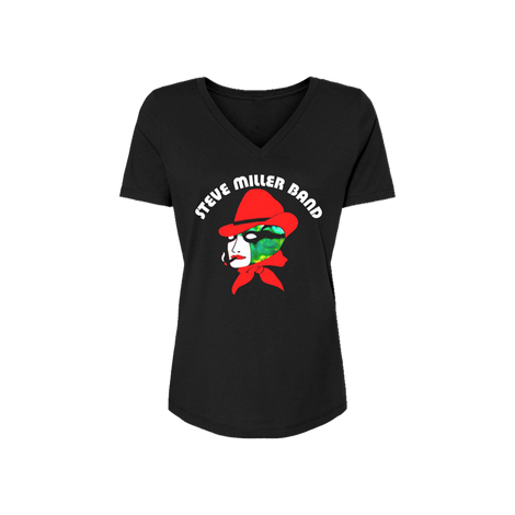 Joker 50th Anniversary Red Hat V-Neck Women's T-shirt
