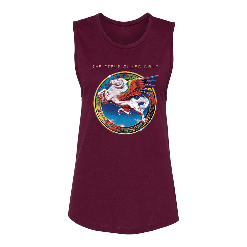 Maroon Women's Tank Book Of Dreams Pegasus Front