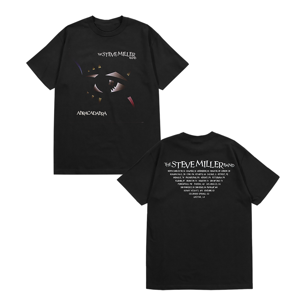 Black T Abracadabra Front and Back