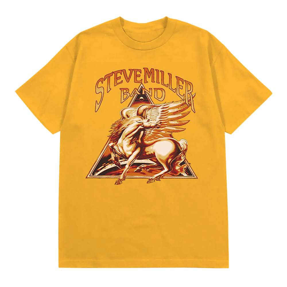 Gold T-Shirt Bronzed Black Tour 2023 Pegasus 2024 Front 